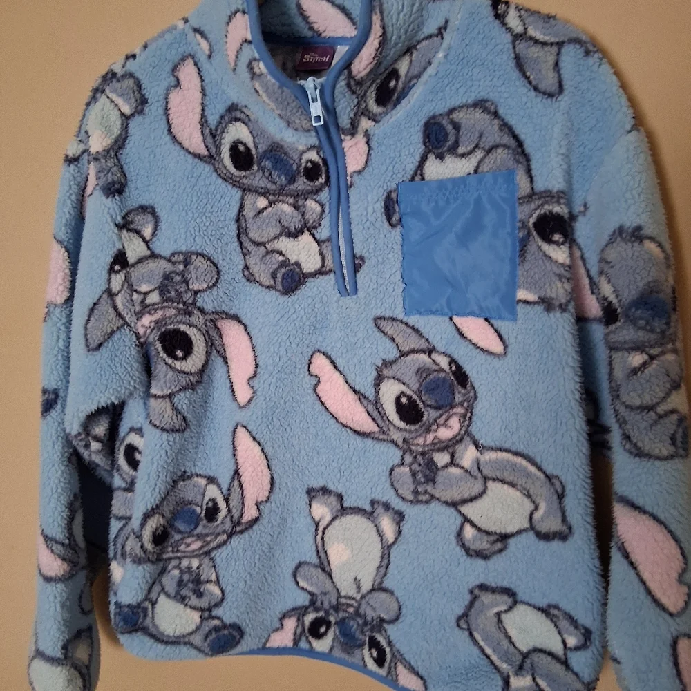 Disney Stitch Blue and Pink Fleece Jacket - Picture 2 of 7